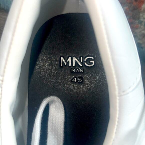 MNG Mango size 45 white man fashion sneaker shoes - Picture 4 of 9